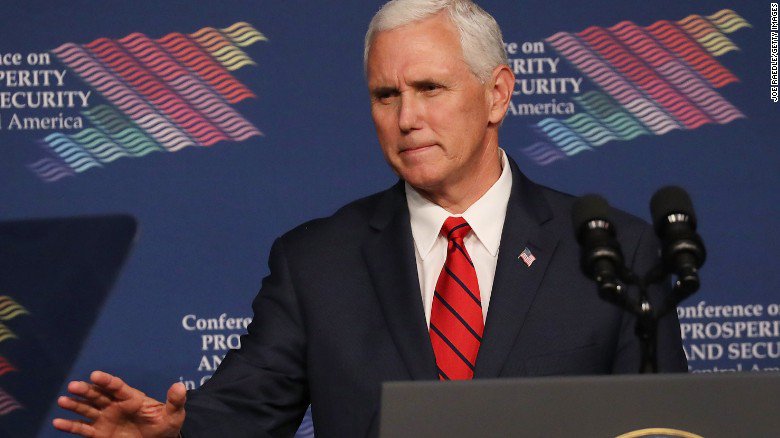 CNN's tweet photo. VP Mike Pence on healthcare: "This ain't over. This ain't over by a long shot." https://t.co/mnE1ICBZX7 https://t.co/wNcl4bG6WW