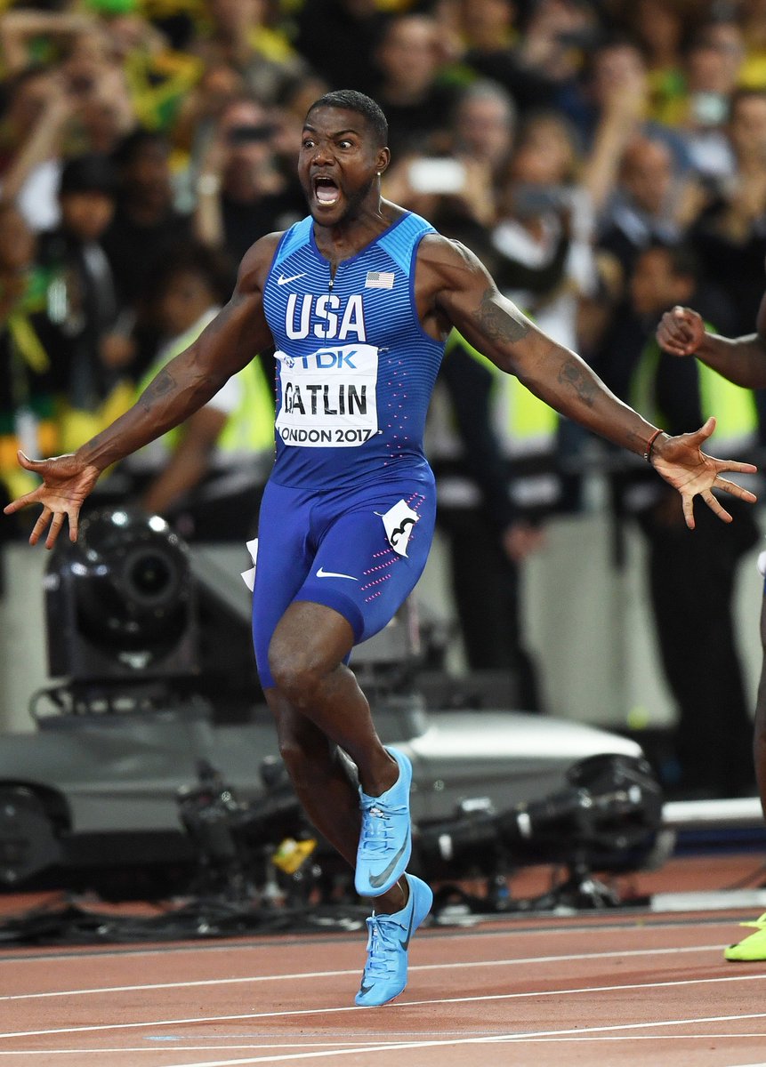 SECNetwork's tweet photo. Vols vs The World ... VOLS WIN!!

100m Final World Championships

1) Justin Gatlin - 9.92
2) Christian Coleman - 9.94
3) Usain Bolt - 9.95 https://t.co/VevTgh8dvG