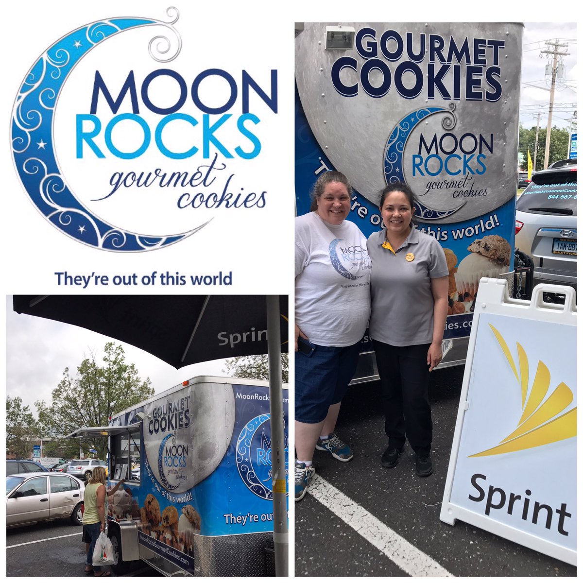SprintBlackRock's tweet photo. Thank you Moon Rock for serving our customers today! @SprintBlackRock Customers LOVED the cookies! @Sprint4NE @kevincrull @gabrieltorres1 https://t.co/9Lk3FY0WxG