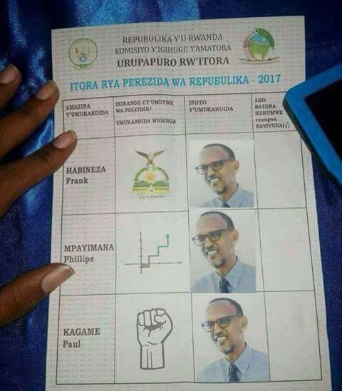 GianaRenegade's tweet photo. @melinaplatas @PaulKagame Easy as this:
#RwandaElection: #PaulKagame vs #PauKagame vs #PaulKagame equal 99.99% #PaulKagame 🙊! Even first graders will get it😂😅 https://t.co/fkl6KSbqVb