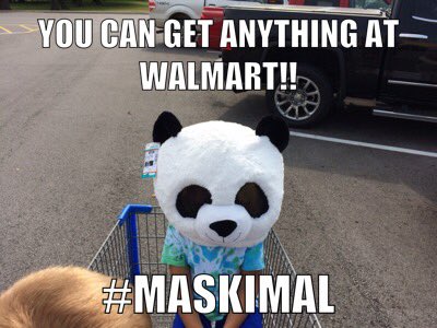 TrentMillerMBA's tweet photo. #maskimal @Walmart love it! https://t.co/OgEqU82JRB