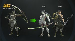 NerdFacts1's tweet photo. The two heroes Genji and Hanzo were actually originally one hero but were split and made into brothers. #Overweek -D https://t.co/a1S7gUx8qU