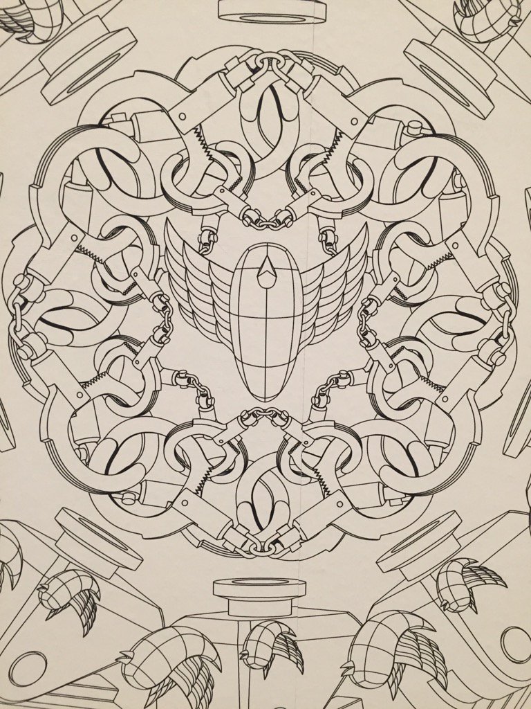 Ai Weiwei wallpaper at Hirshhorn. Tweet.