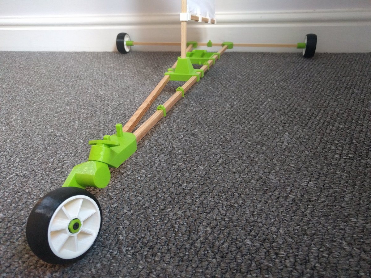 My 3D printed RC land yacht project is 