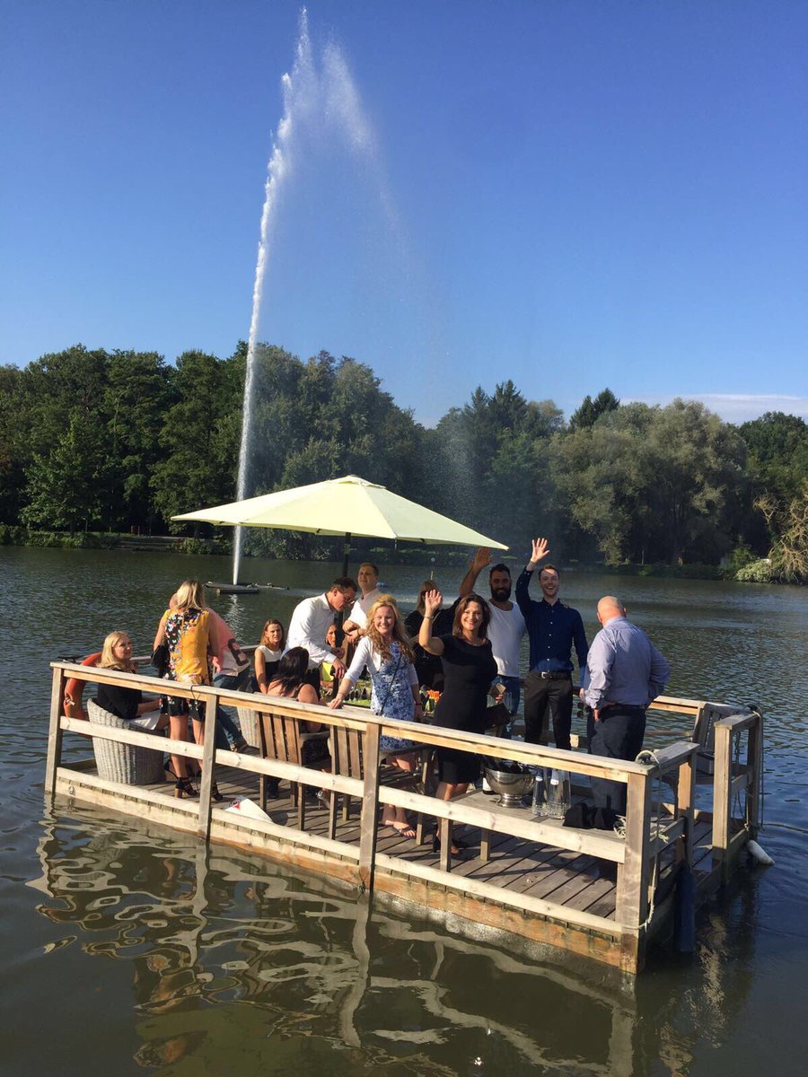 Cocktail on the floating island @chateau_lac <a href="/MartinsHotels/">Martin's Hotels</a> <a href="/VeraHotelRep/">Vera Hallier</a> #FAMtrip #unlockingtheUKmarket #hotelstories