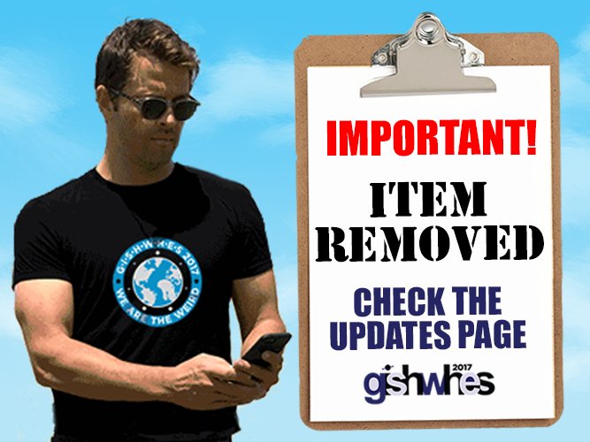 ITEM REMOVED: Item #71 has been DELETED from the List. Do not complete this Item.  gishwhes.com/g_blog/updates/