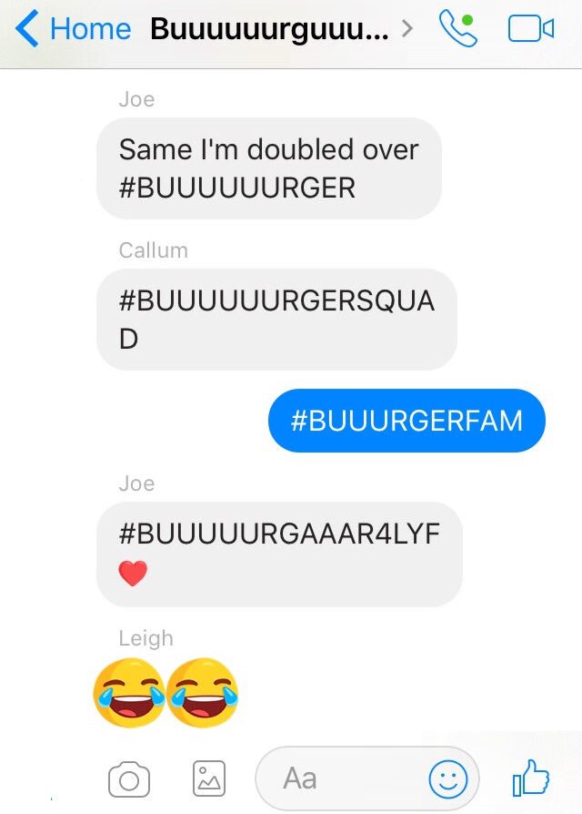 HugablePanda's tweet image. Why I love my other half's family so much!🍔😂👌🏻❤️