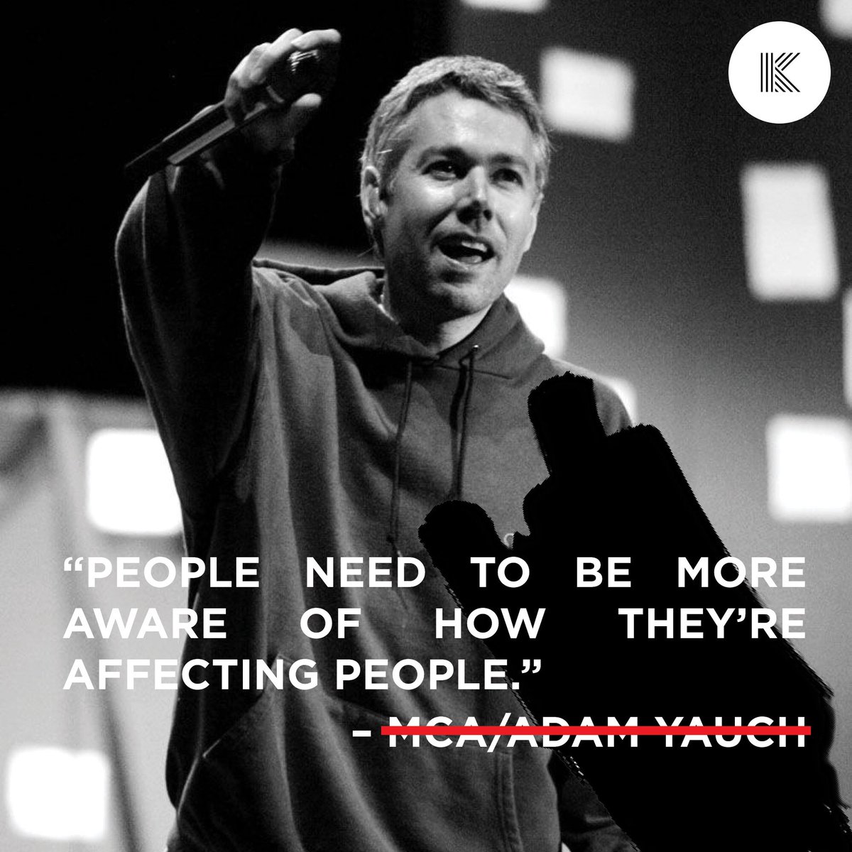 bleachyourbrain's tweet photo. “People need to be more aware of how they're affecting people.” – MCA/Adam Yauch #HBD https://t.co/4dD4PeKkHS