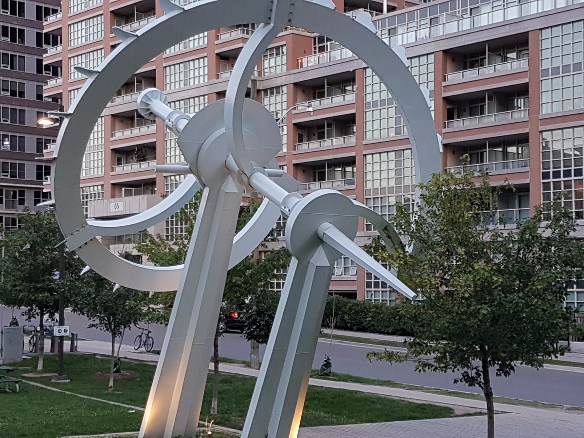TOpublicart's tweet photo. Perpetual Motion by Francisco Gazitua - 2011: 70 East Liberty Street.  Refers to area's indust heritage, Esp manufacture of washing machines https://t.co/WynWc5WuCX