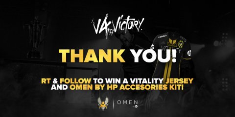 TeamVitality's tweet image. Sorry guys we had no idea for a video this year so we decided to make a giveaway with @OMENbyHP to celebrate our 4th birthday! #V4thVictory
