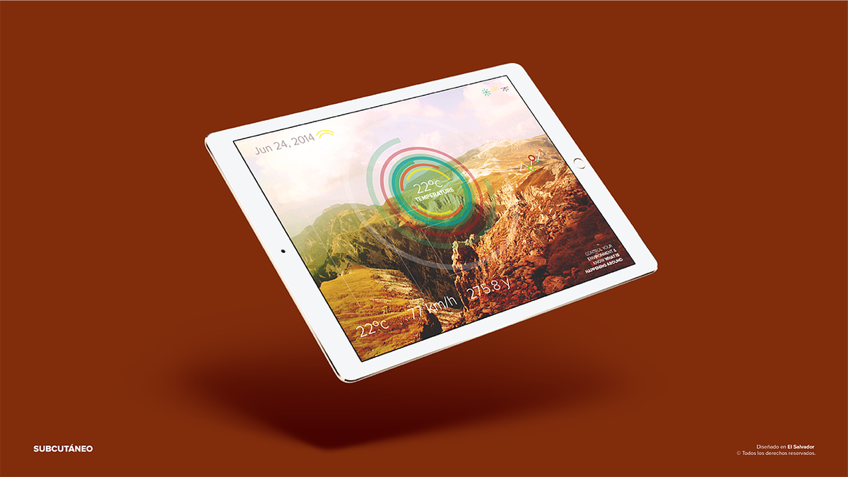 Subcutaneo's tweet photo. Temperature App. Diseño de interface y experiencia de usuario. #ui #ux Descubra más de nuestro proyectos en https://t.co/6ZKnFT8QWI https://t.co/qH9631zb9N