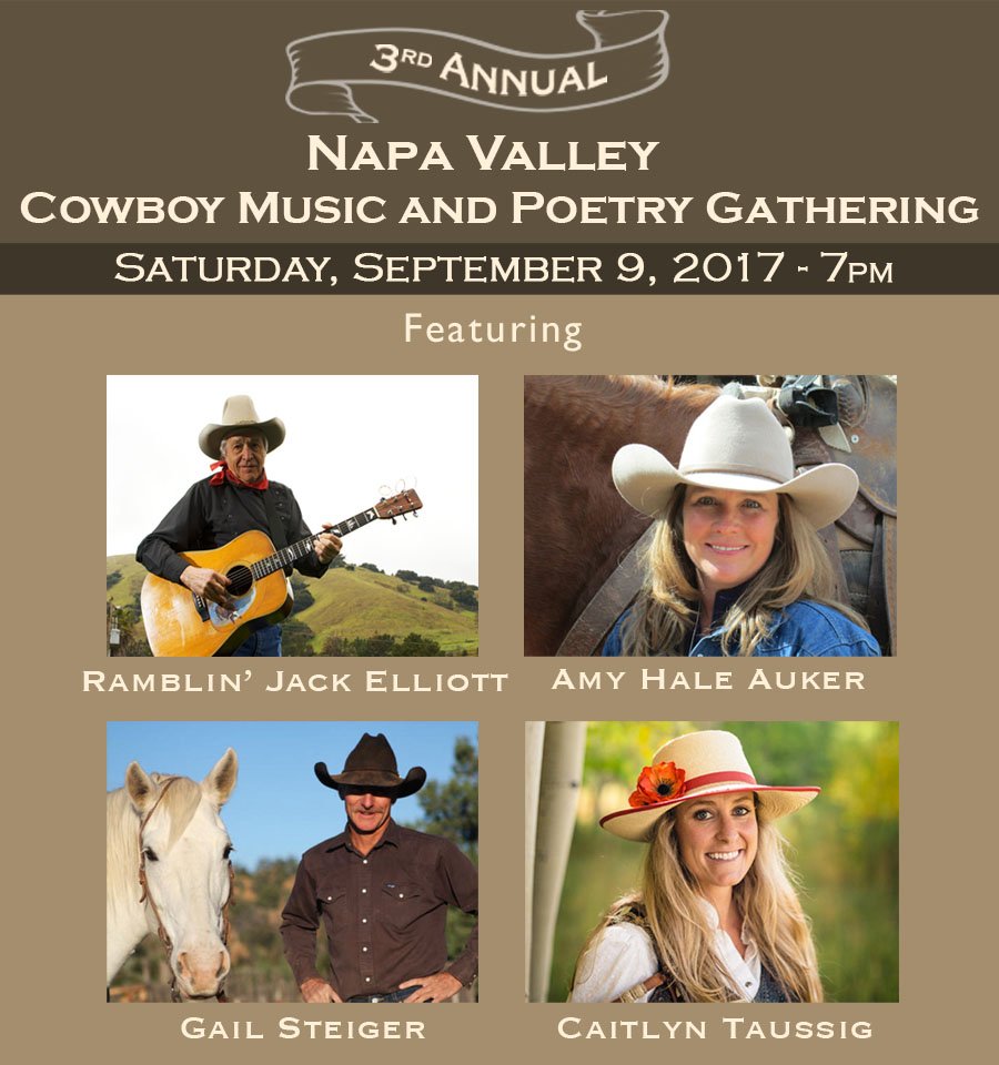 Get a taste of the west with the 3rd Annual Napa Valley Cowboy Music and Poetry Gathering! Tickets available at: lincolntheater.com/vbo/?page=sele…