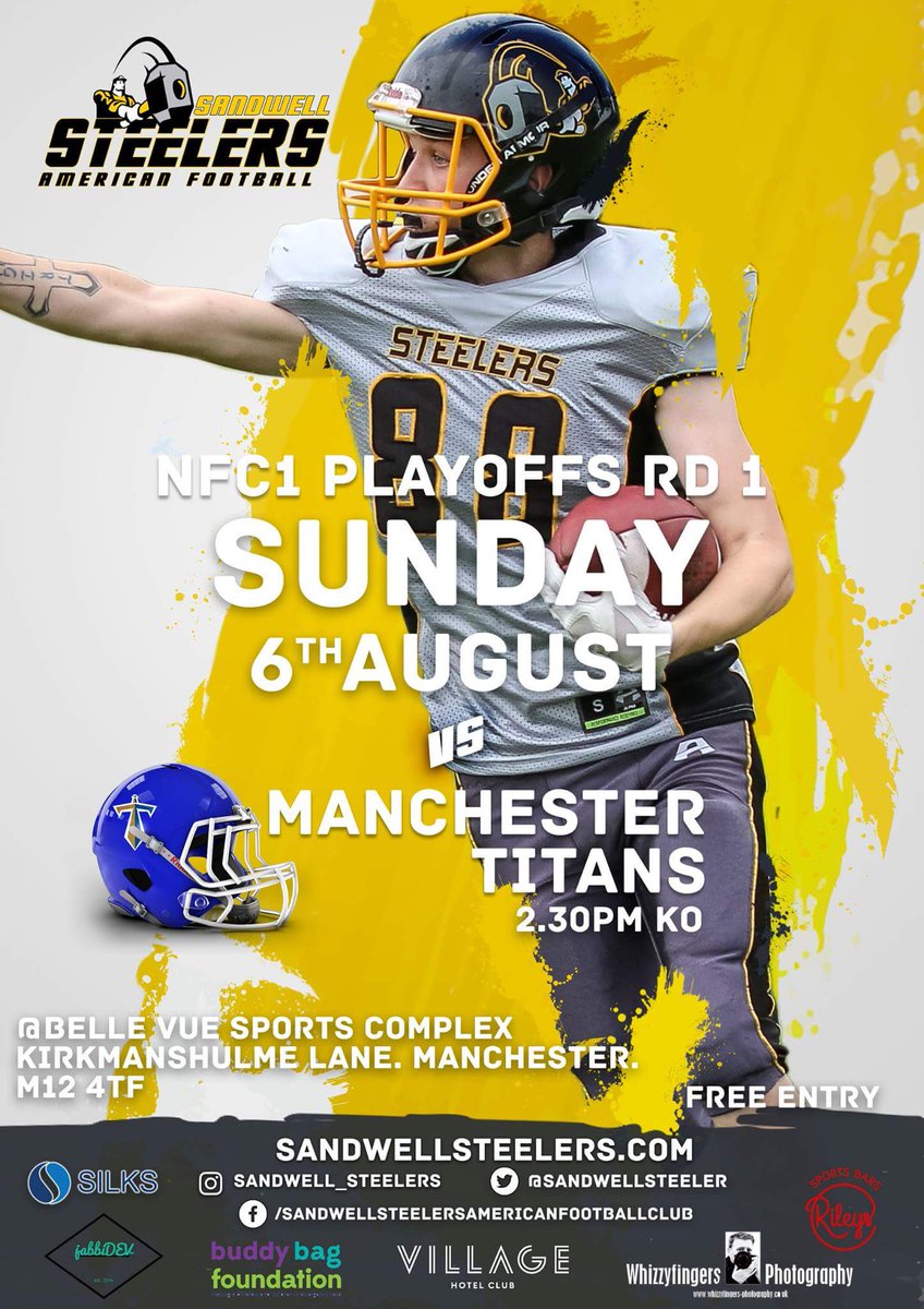 SENIOR | Kings of the North vrs the Hammer from the Midlands

🏈 - <a href="/ManchesterTitan/">Manchester Titans</a>
🏟 - Belle Vue Sports Village, M12 4TF
🕝 - 2.30pm
🎟 - FREE