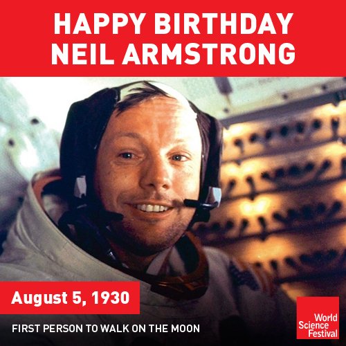 Happy birthday, Neil Armstrong!  