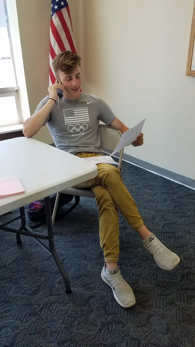 ParanoLLC's tweet image. Meet Ase, one of our newest volunteeers. He's making calls on behalf of Democrats and you can too!