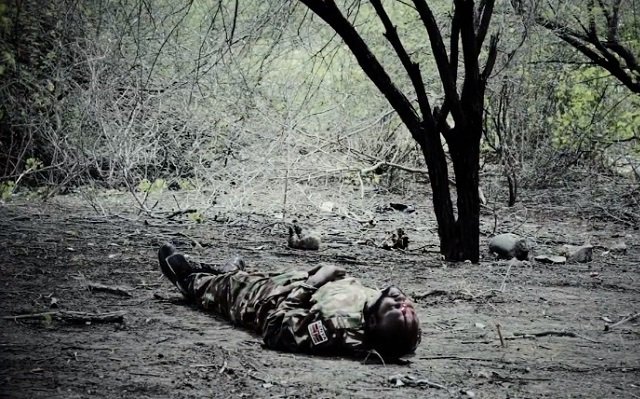 Aboukar_Sky's tweet photo. BREAKING: Somalia’s #AlShabaab carried out execution of a #Kenyan soldier identified as Leonard Maingi, who was captured in El-Adde attack https://t.co/f4wEG6gaep