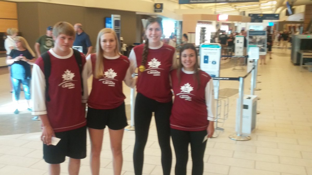 MagHill_Nick's tweet photo. Former Magnetic Hill students off to Canada Games....including my girl. #TeamNB #MagHill go NB https://t.co/tqWPW42i06