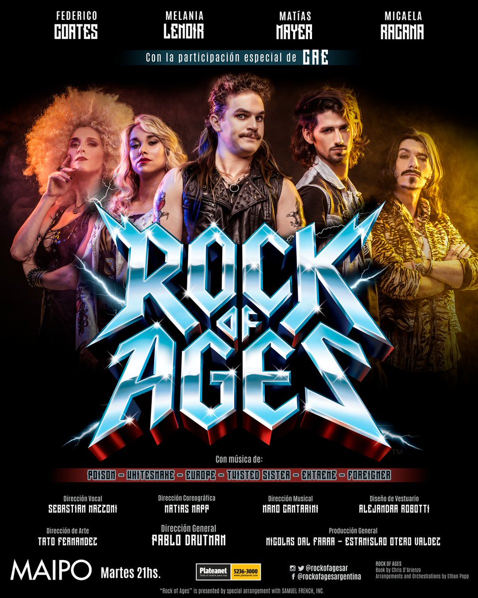 rockofagesar's tweet photo. ENTRADAS A LA VENTA !!  ⇝  ⇝ https://t.co/7gWKiASlUb 
@rockofagesar Estreno 5 de septiembre en el @Teatro_Maipo https://t.co/Y5snft6UnX