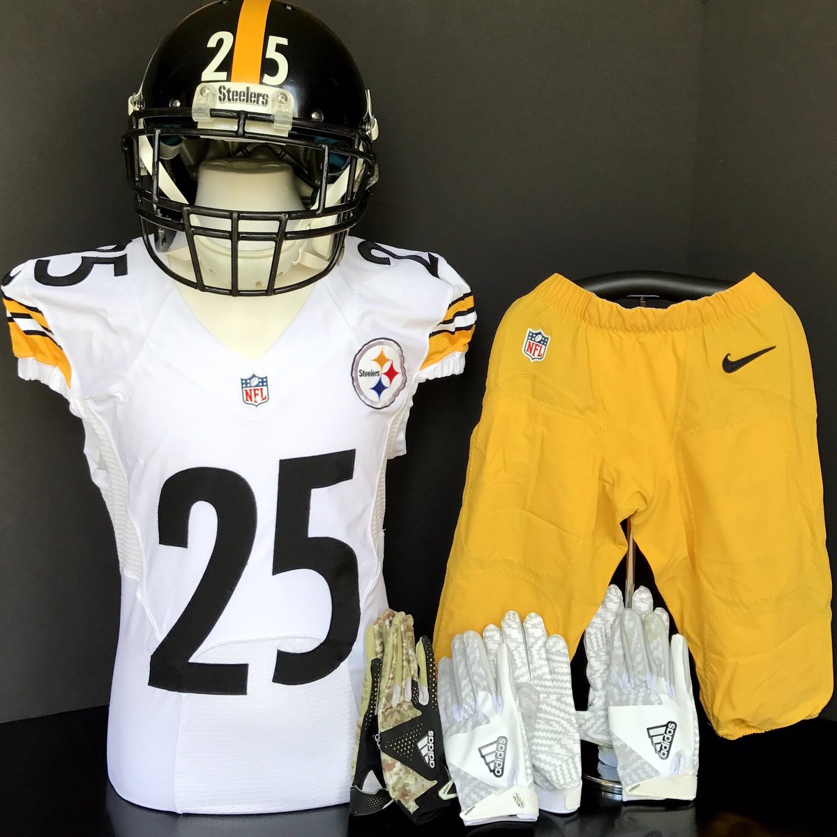 steelers game worn jersey