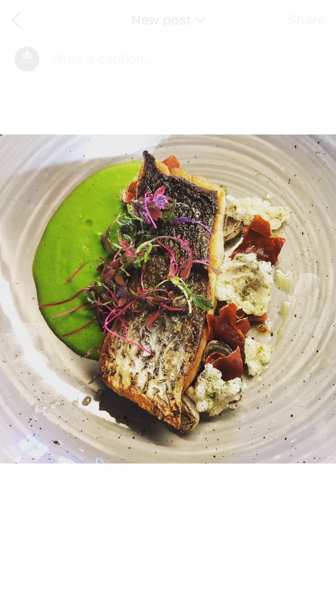 One of chef's 👨‍🍳 top specials tonight. Pan roast meagre #hitchin #goodfood #chef #cheflife #bar&amp;restaurant