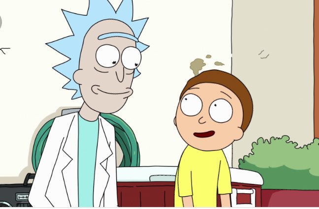 "Teaching morty is easy now he's only like ten in piont below me!"