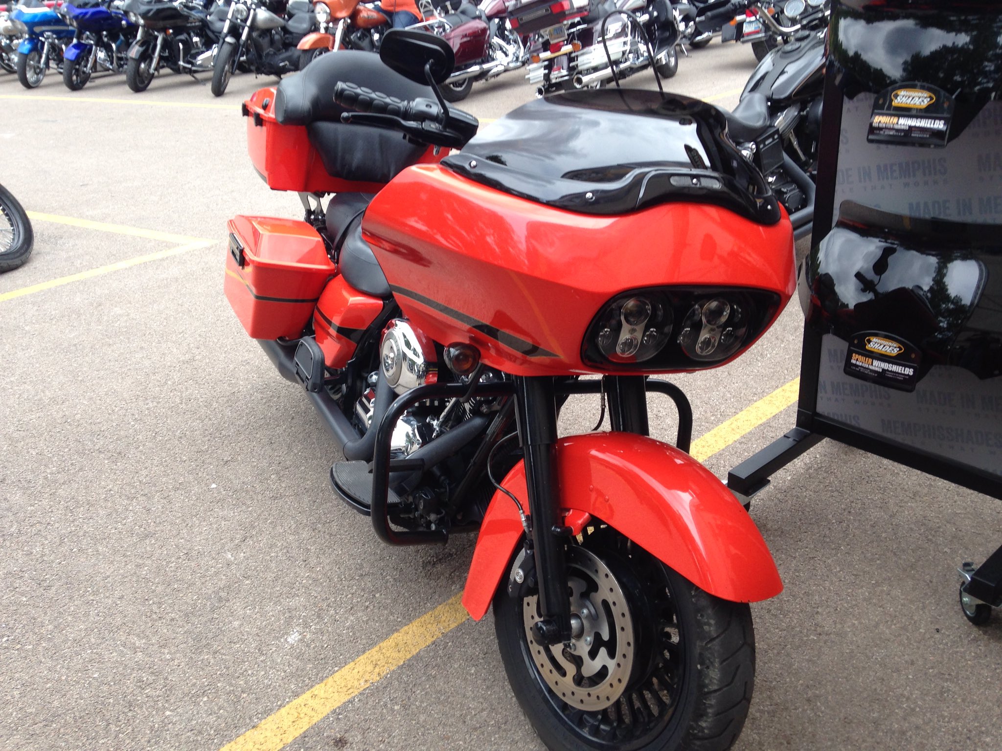 Memphis shades 2024 road glide windshield