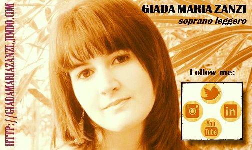 GiadaMariaZanzi's tweet photo. #Follow me on #Instagram #YouTube #Linkedin #Twitter - #Visit my #Webpge for more info about me -#Soprano #OperaSinger https://t.co/jPgel1y9EW