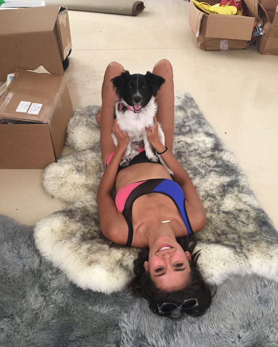 NDobrevLatino's tweet photo. 📸 | Nina Dobrev compartió esta foto junto a su cachorro Maverick vía Instagram: "Saturdayz are for cozy cuddlez #FurryFriendFun" 🐶❤ https://t.co/yysJcEfeQ9