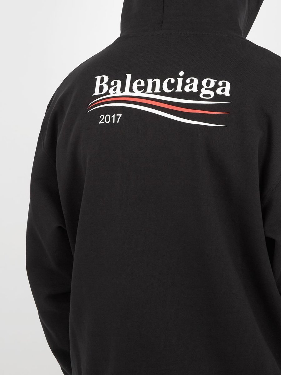 balenciaga 2017 black hoodie