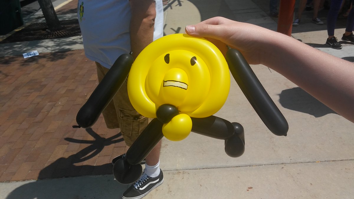 My brother got a balloon animal of coiny <a href="/jacknjellify/">Jacknjellify</a> :[]