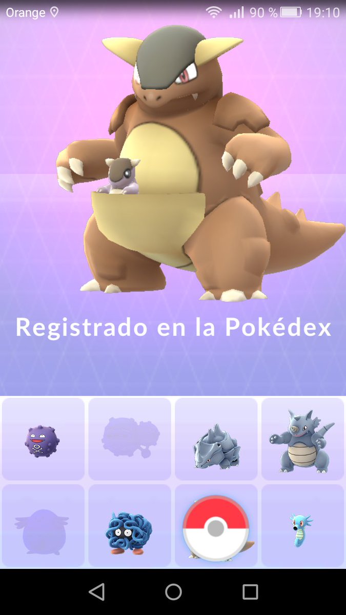 pokemonmerida's tweet photo. Mi primer kangaskhan!! https://t.co/5d5Yvh6UEa
