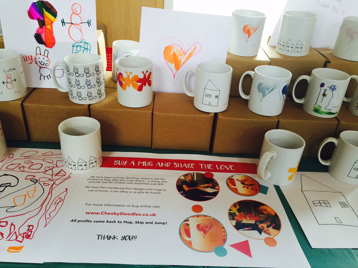Today we spread the love at #Corsham Creative Market and showed off our new mugs - available soon at cheekydoodles.co.uk! <a href="/HSJFoundation/">Hop Skip and Jump</a>