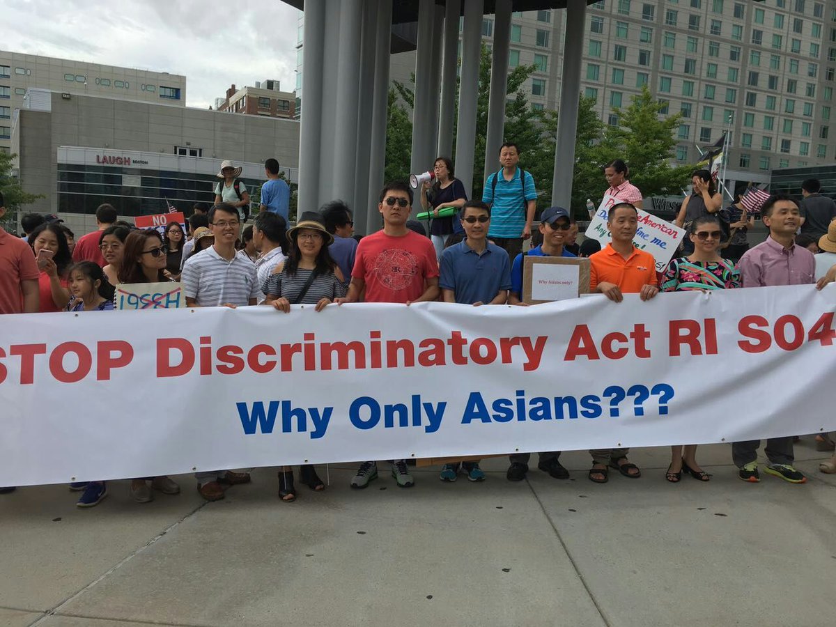 Vincent_usa22's tweet photo. We are all Americans, y singling out #AsianAmericans ??? Protest to stop #AsianSegregation legislation #racism https://t.co/rwMpXr23ar