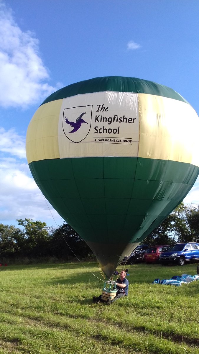 Today <a href="/SouthGlosShow/">South Glos Show</a> with the Kingfisher school balloon <a href="/TheKFSchool/">E-ACT The Kingfisher School</a> little gusty but great fun