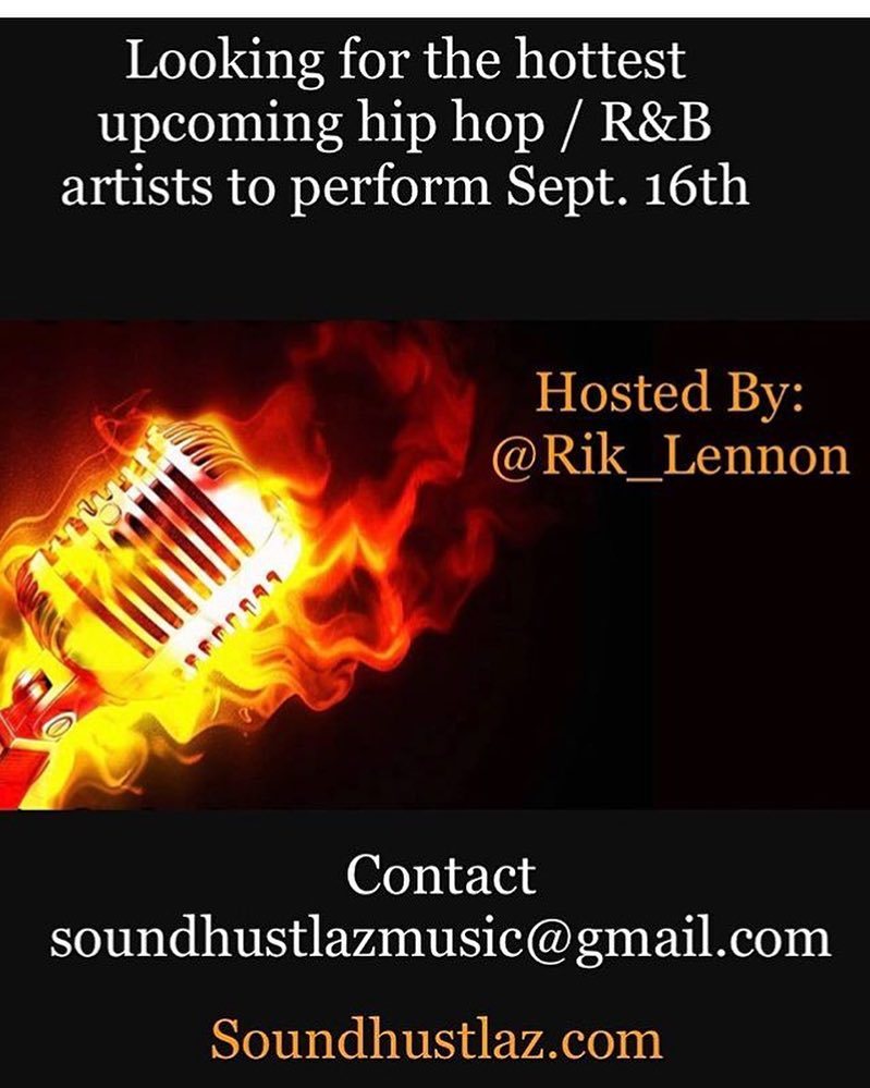 Sound_Hustlaz's tweet photo. Tag your favorite artist to perform! (Dm us to register for FREE) Hosted by: @rik_lennon https://t.co/Oe3rlLUnPZ https://t.co/lYqmbvb91R