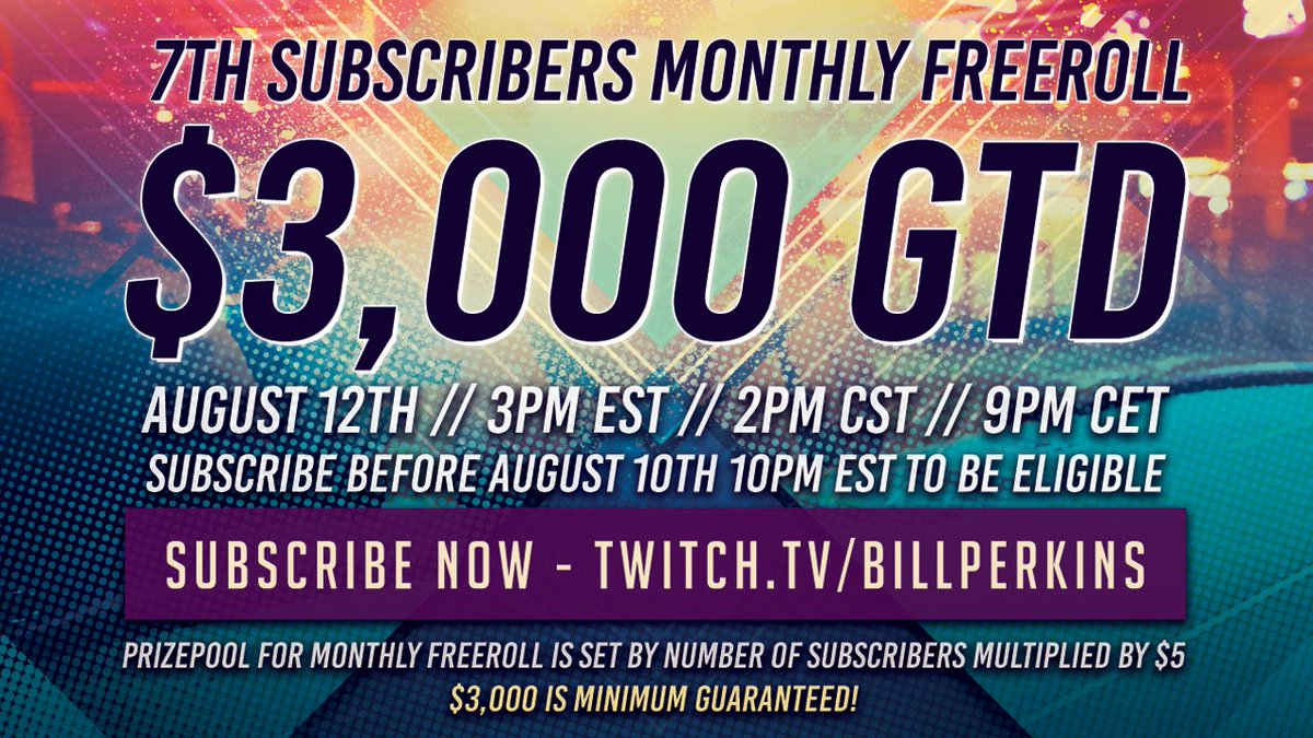 ThirstLounge's tweet photo. $3000 GTD MONTHLY FREEROLL for subscribers! More info in picture below. FOLLOW and RETWEET for a chance to win $50. https://t.co/1GiKRUpCtD https://t.co/E6cJKtPQzA