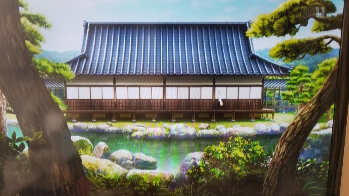 Hikari 刀剣乱舞 活撃の本丸は 京都の二条城 デザインそっくり 一瞬ですぐ気づきました ちなみにアニメのような建物正面は 一般公開では見れない位置からだと思う 写真は今年1月にスタンプラリーで むっちゃんのスタンドが初公開された時に行きまし