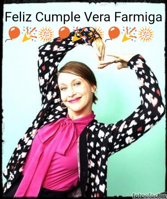 Feliz Cumpleaños Vera Farmiga ! 
Happy birthday Kiss from Argentina I love you 