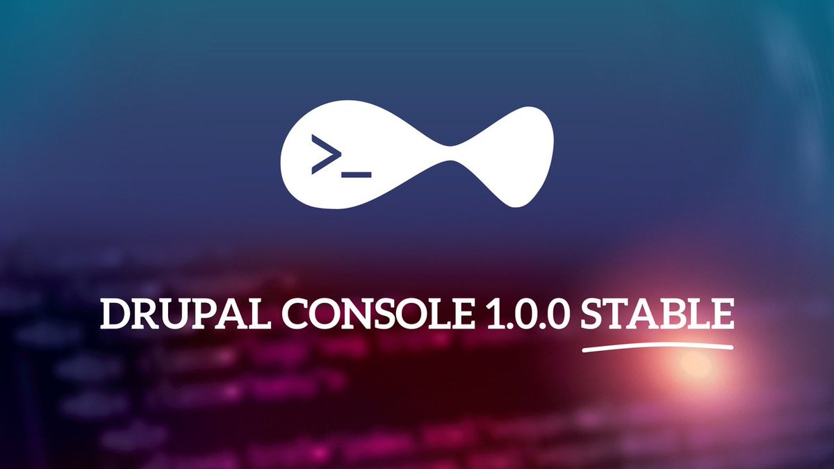 drupalconsole's tweet image. We are happy to announce the release of #DrupalConsole 1.0.0 stable during #DrupalCampCR 2017. Thank you to all contributors #Drupal8