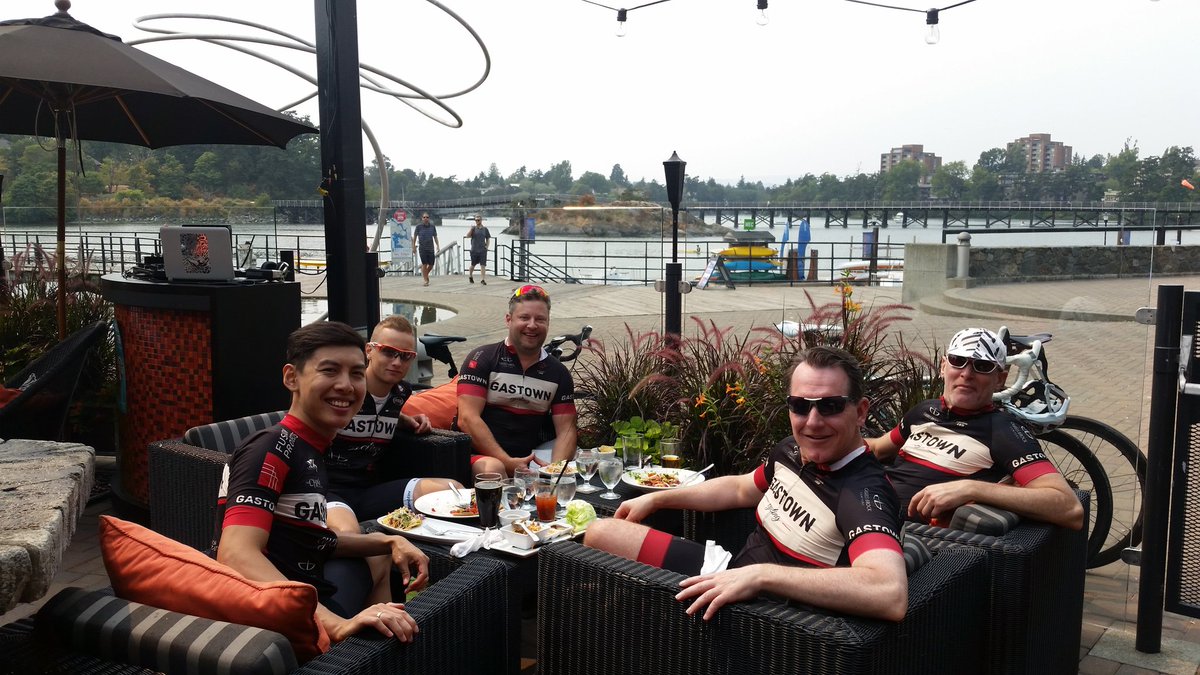 Some of the boys from Gastown Cycling Club are riding Victoria this long weekend. Day 1 90km done and lunch along the way at Glo was great!