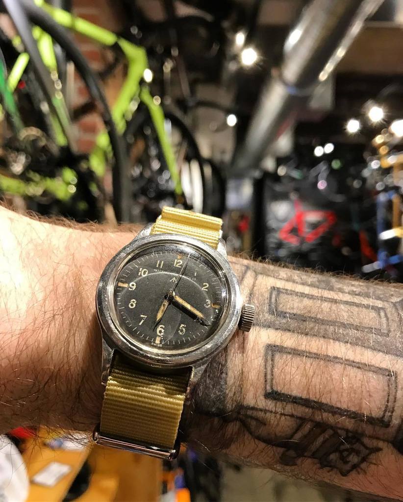 analogshift's tweet photo. A reason not to lose track of time while visiting the bike shop this weekend. #womw #asweekendkit #iwc #markxi #nycvelo analogshift… https://t.co/KWbIZzyyt0