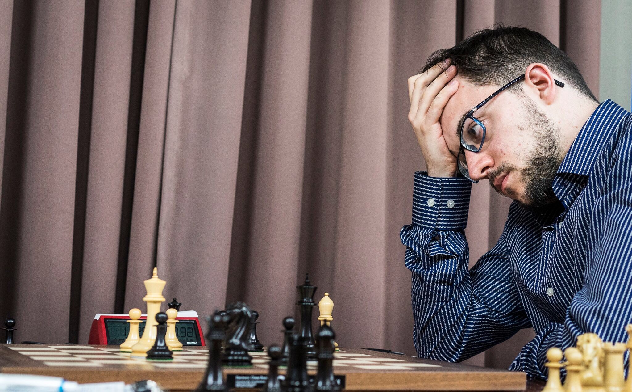 Grand Chess Tour on X: The man of the hour! Maxime Vachier-Lagrave  defeated Magnus Carlsen and is now leading the tournament! #Sinquefieldcup  #GrandChesstour  / X