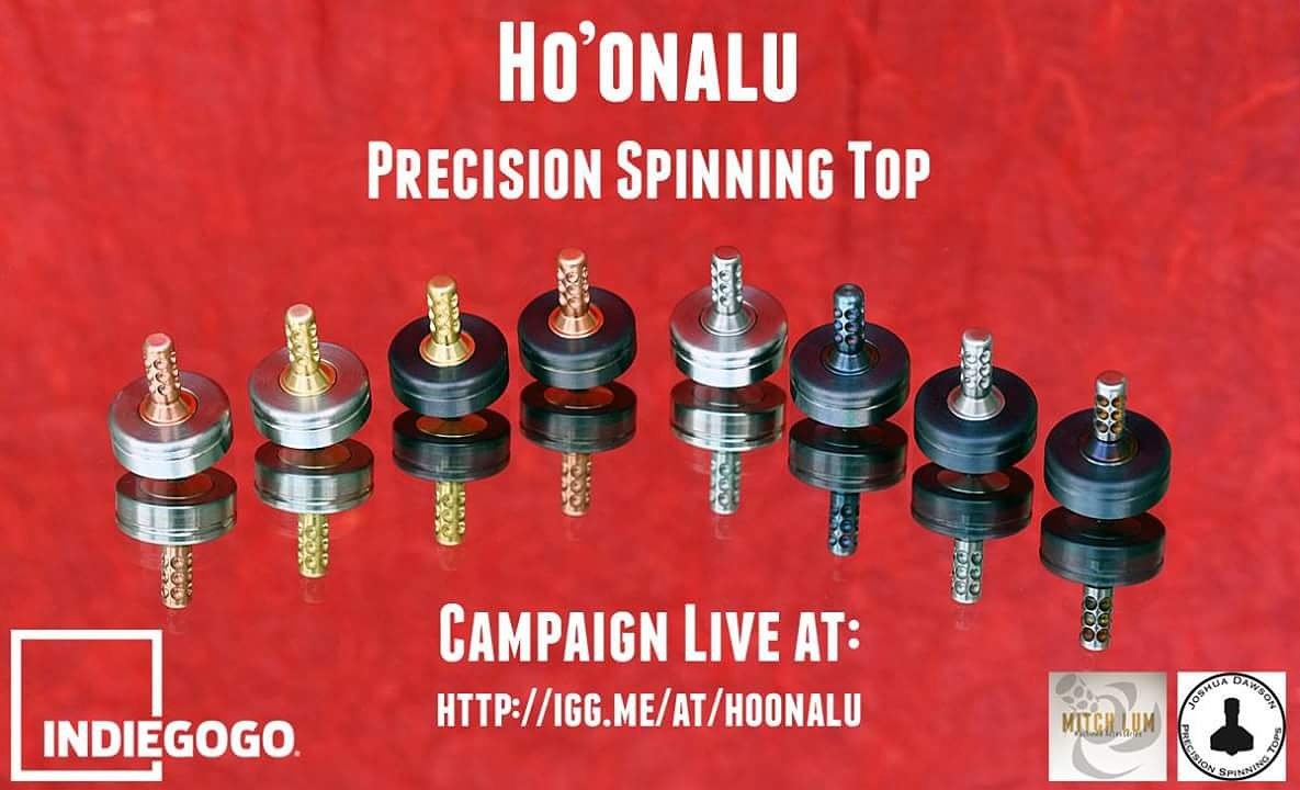 mitchlum's tweet image. Hey friends, if you&apos;re interested in a precision crafted, long spinning top, check out my #Indiegogo igg.me/at/hoonalu