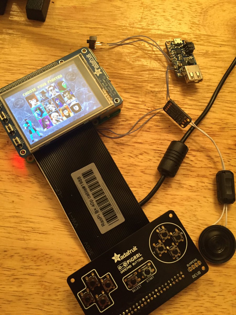 trufun202's tweet photo. It's alive!! #pigrrl2 #retropie https://t.co/d63Y4glfCJ