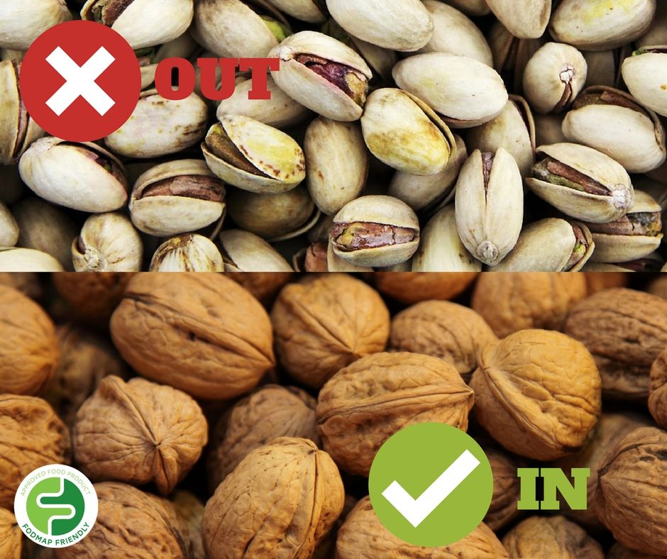FODMAP_Friendly's tweet photo. #SUNDAYSWAPS Swap IN WALNUTS, swap OUT PISTACHIOS! #eatwithconfidence! #IBS #fodmaps #lowfodmap #fodmapfriendly https://t.co/vVE4KGHQZ7