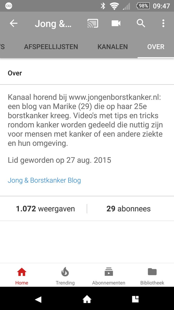 Eerste 1.000 views bereikt op Jong &amp; Borstkanker Youtube! Toch een fijne aanmoediging! Je kunt je abonneren op youtube.com/channel/UCSwGz…
