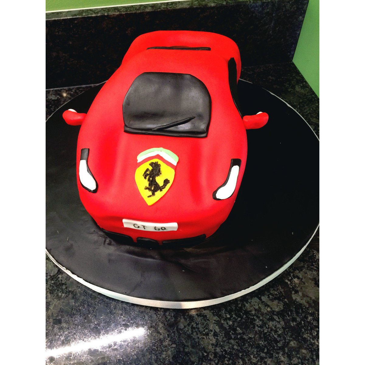 Latest additon to the buns collection #ferrari #cake #Italian