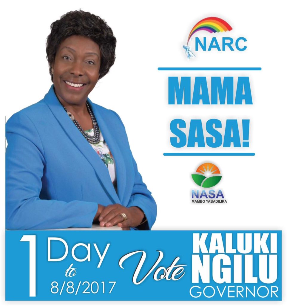mamangilu's tweet photo. One more day to go! Let's all get out and VOTE! #MamaSasa #MaishaMapya #KituiCounty https://t.co/UR4oicrPCr