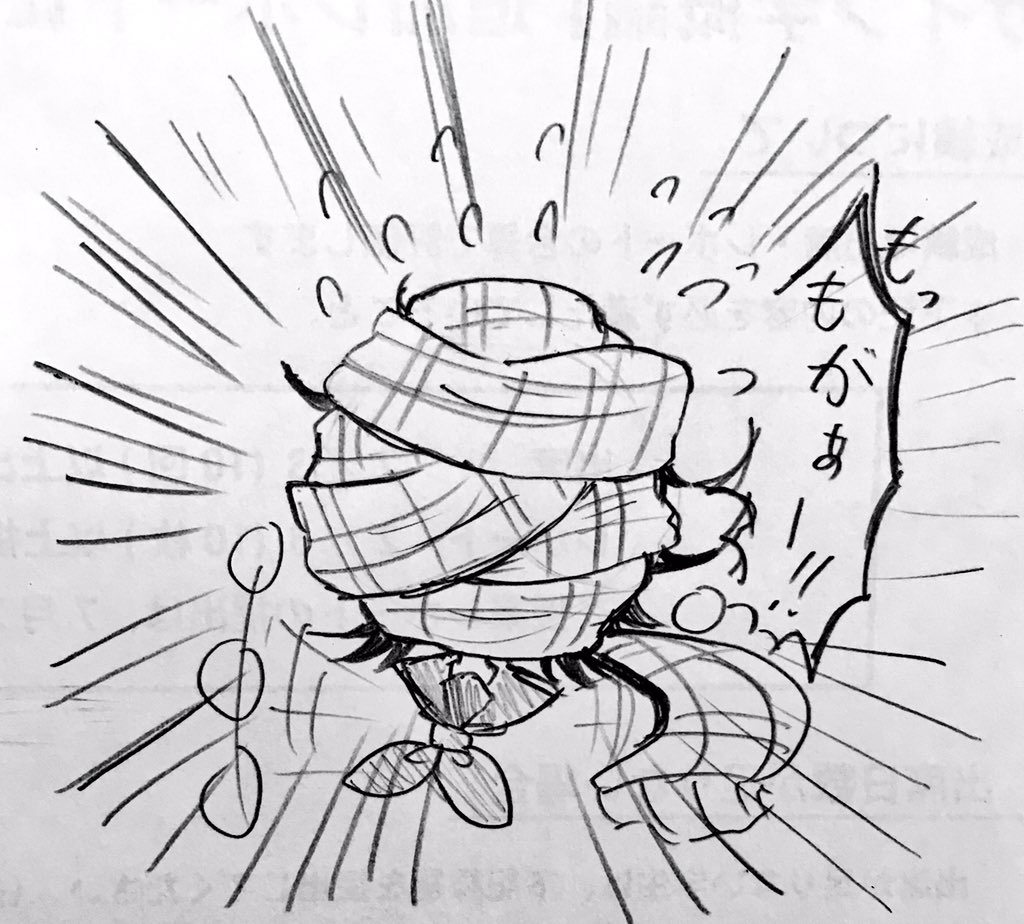 よっしゃ今度こそ!抜けていた『マフラーをしている苺』です!追加でふぁぼしてくださった方もありがとうですっ!!(*'ω`*) 