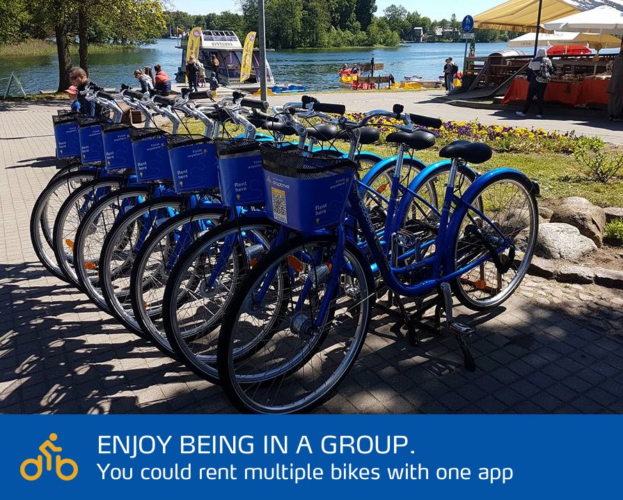 Rent some bikes with your friends :) 

Have a fun evening today! 

#bikes #rent #friends